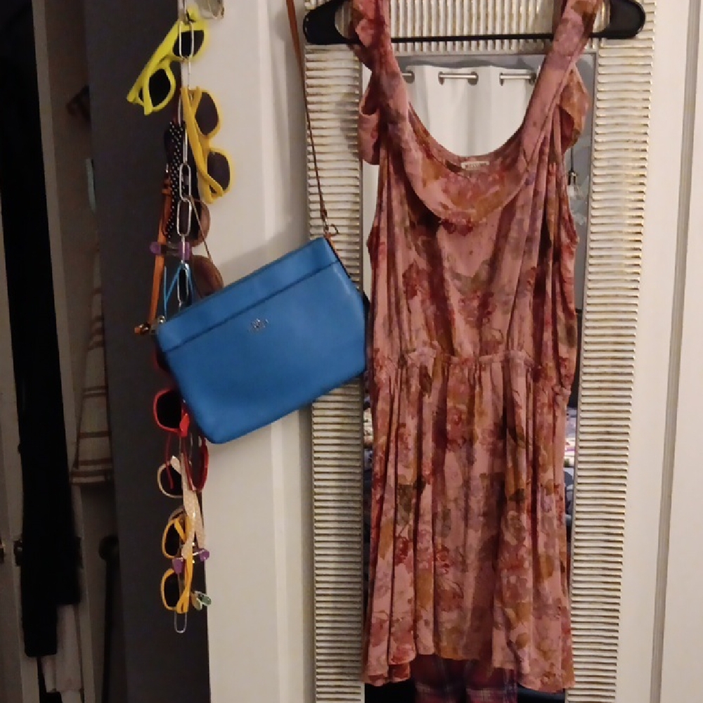 Mossimo Supply Co. Floral Cold Shoulder Mini Dress